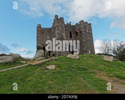 Redruth, Street scene, Miner`s terraces, Cornish mining town, Carn Brea beacon,  , Cornwall, UK, 13th October 2020. . Credit:Robert Taylor/Alamy Live Stock Photo